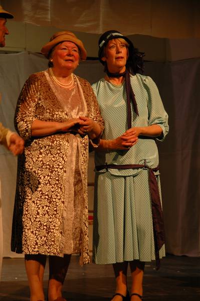 Jan Stevenson as Mrs Wetherby and Chrissie Neal as Mrs Forrester