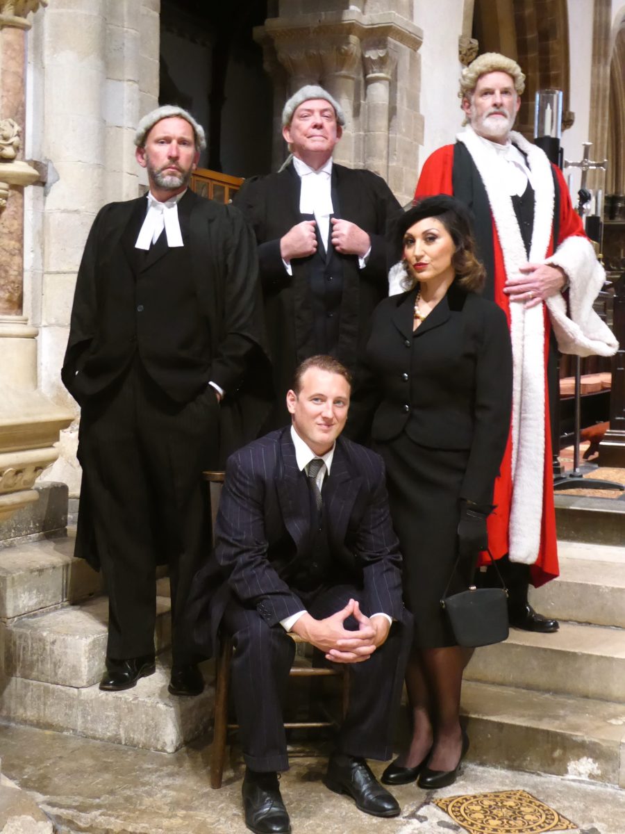 Some of the cast of Witness for the Prosecution